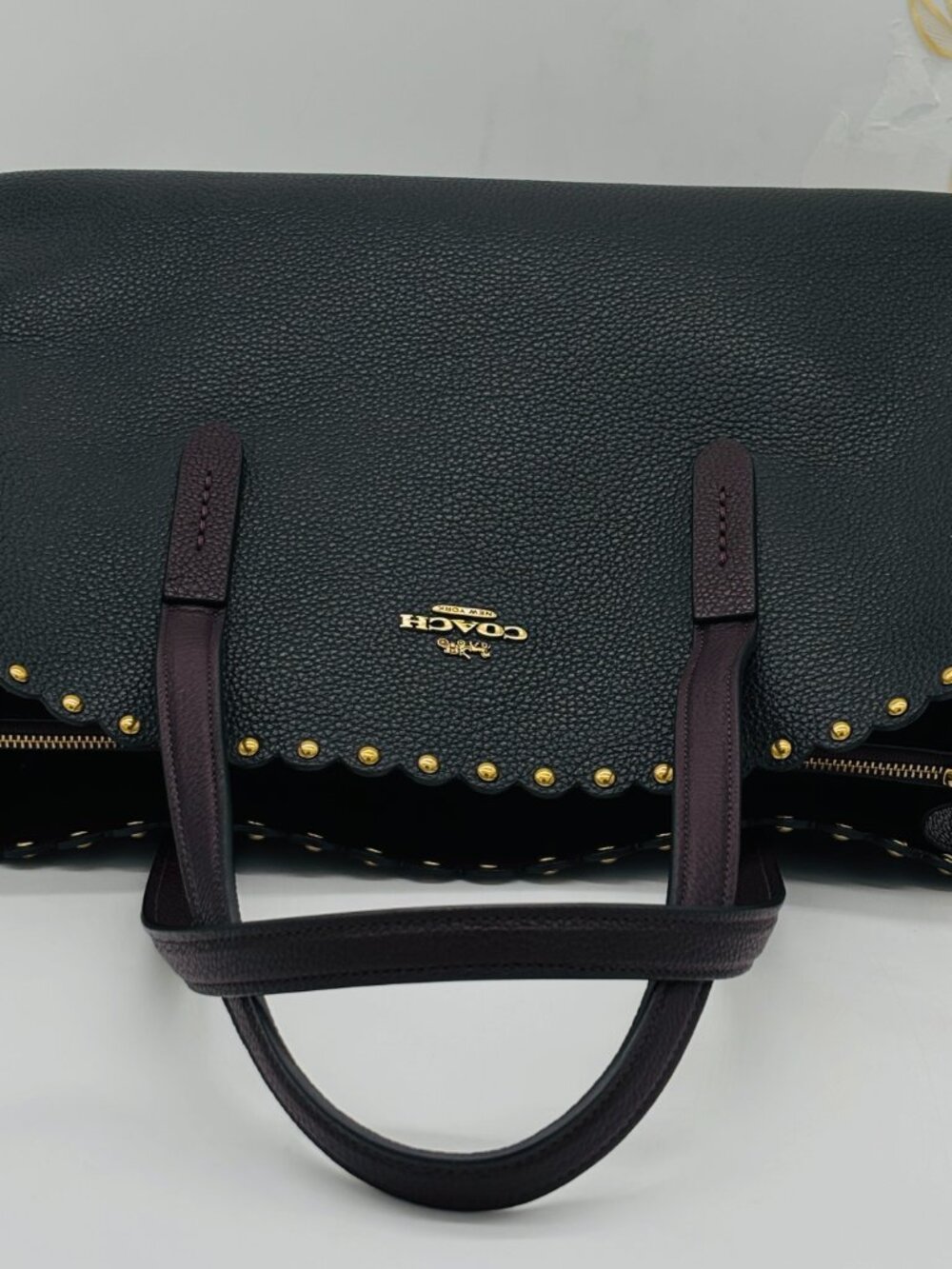 Coach Charlie Carryall with Rivets 73845 Handbag Tote Purse - Picture 7 of 10